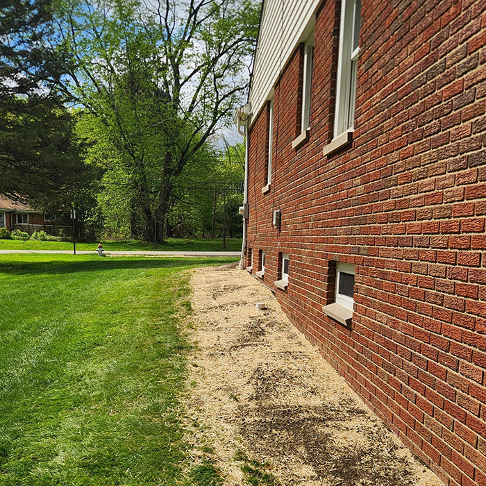 Exterior Basement Waterproofing After - ABV Contractors