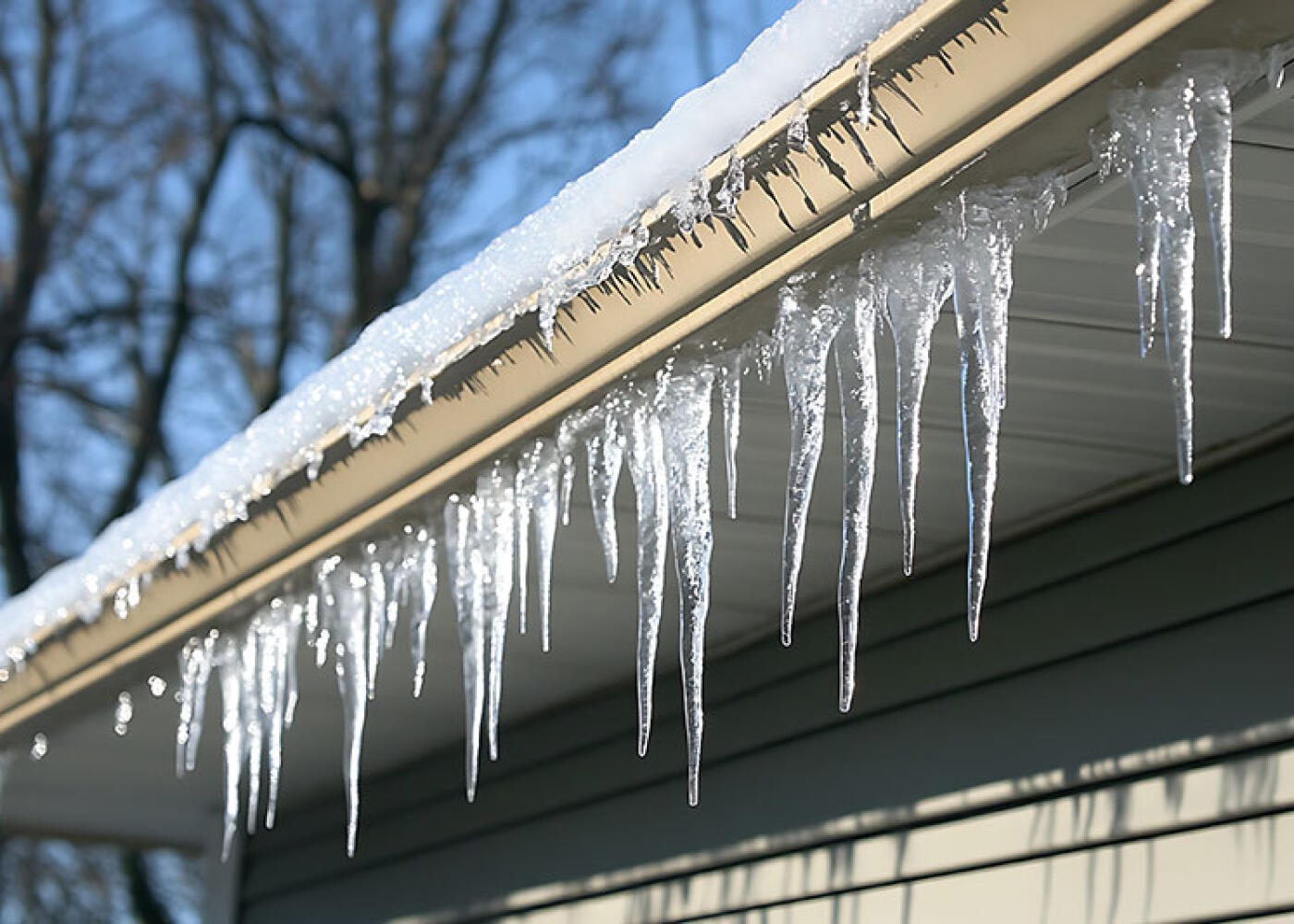 Gutter Leak Repair - Gutter Icicles - ABV Contractors}